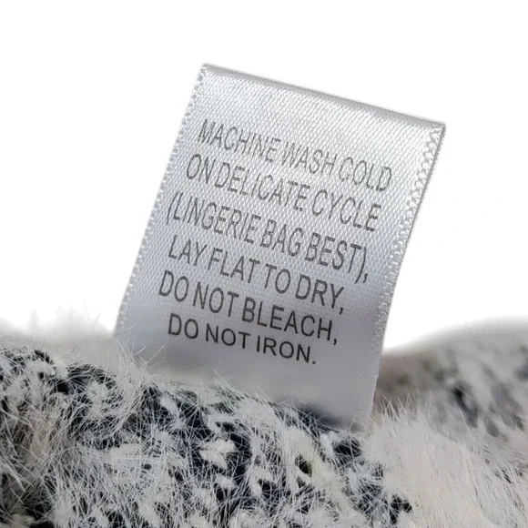 Coco + Carmen Fuzzy Animal Print Long Cardigan Sweater Fall Winter Cozy S / M‎ - Picture 11 of 11